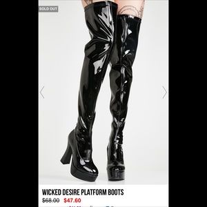 Dollskill Wicked Desire Platform Boots